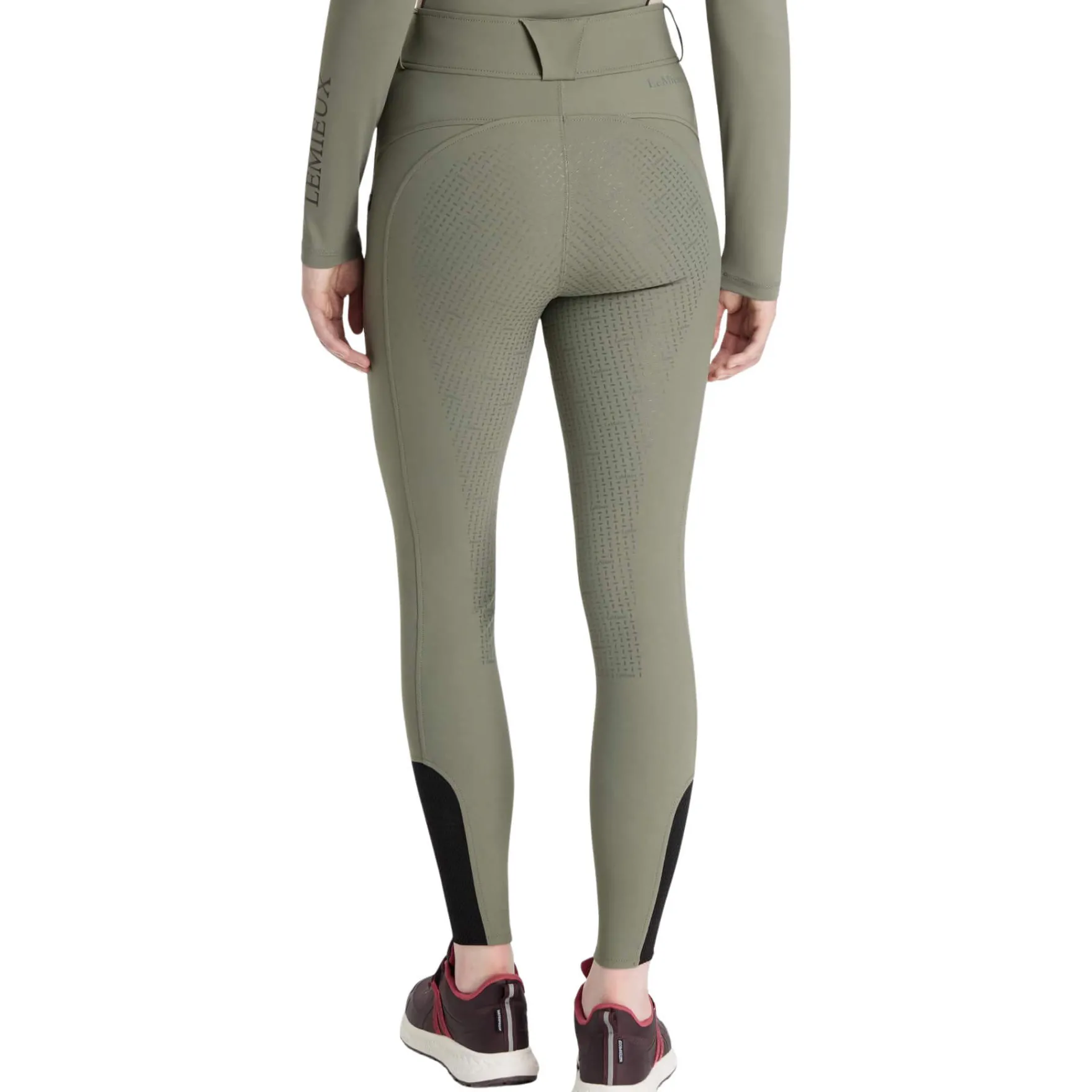 Reitleggings Damen Amy Brushed Breggings HW25, Vollbesatz, Full-Grip, Winter, High Waist