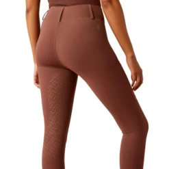 Reitleggings Damen Boreas 2.0, Teilbesatz, Half-Grip, High Waist