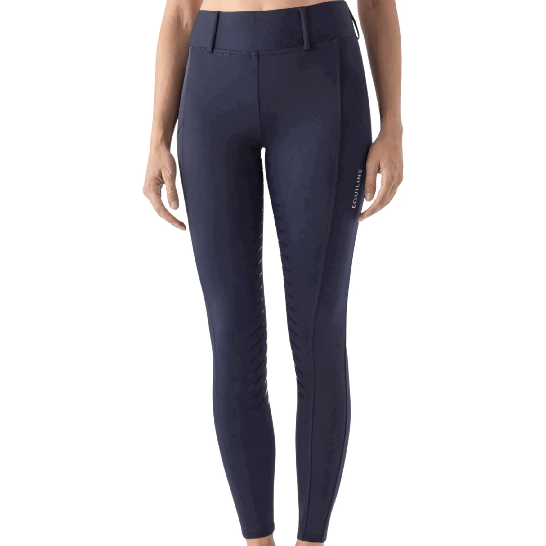 Reitleggings Damen Carbef, Vollbesatz, Full-Grip, mit Handytasche