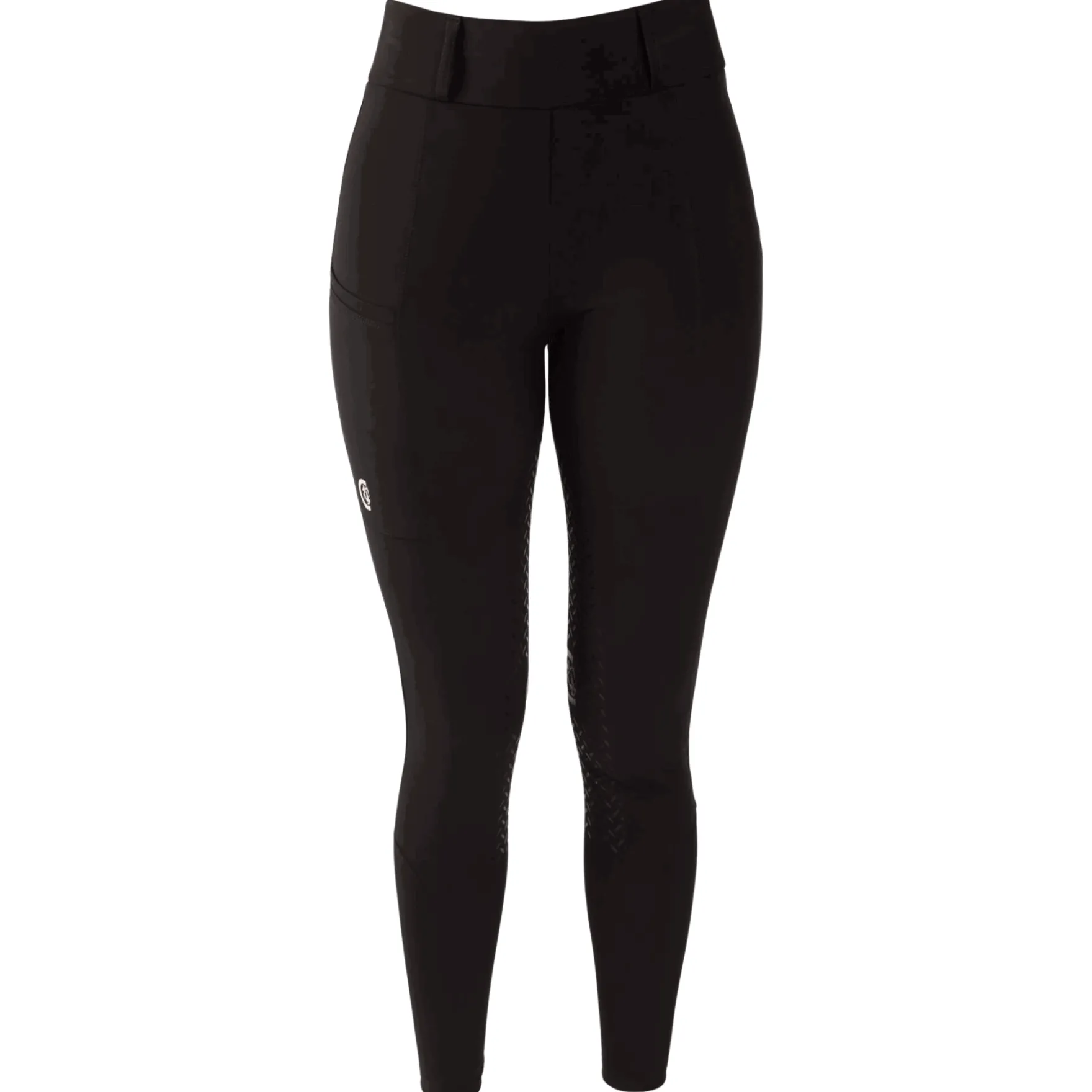 Reitleggings Damen Classic, Vollbesatz, Full-Grip, High Waist