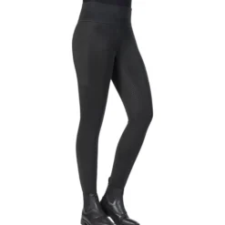 Reitleggings Damen Cosy Style, Vollbesatz, Full-Grip, Winterreitleggings
