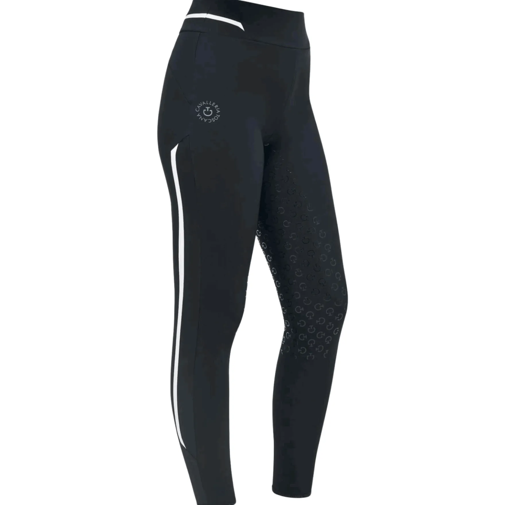 Reitleggings Damen CT Orbit, High Waist, Kniebesatz, Knee-Grip
