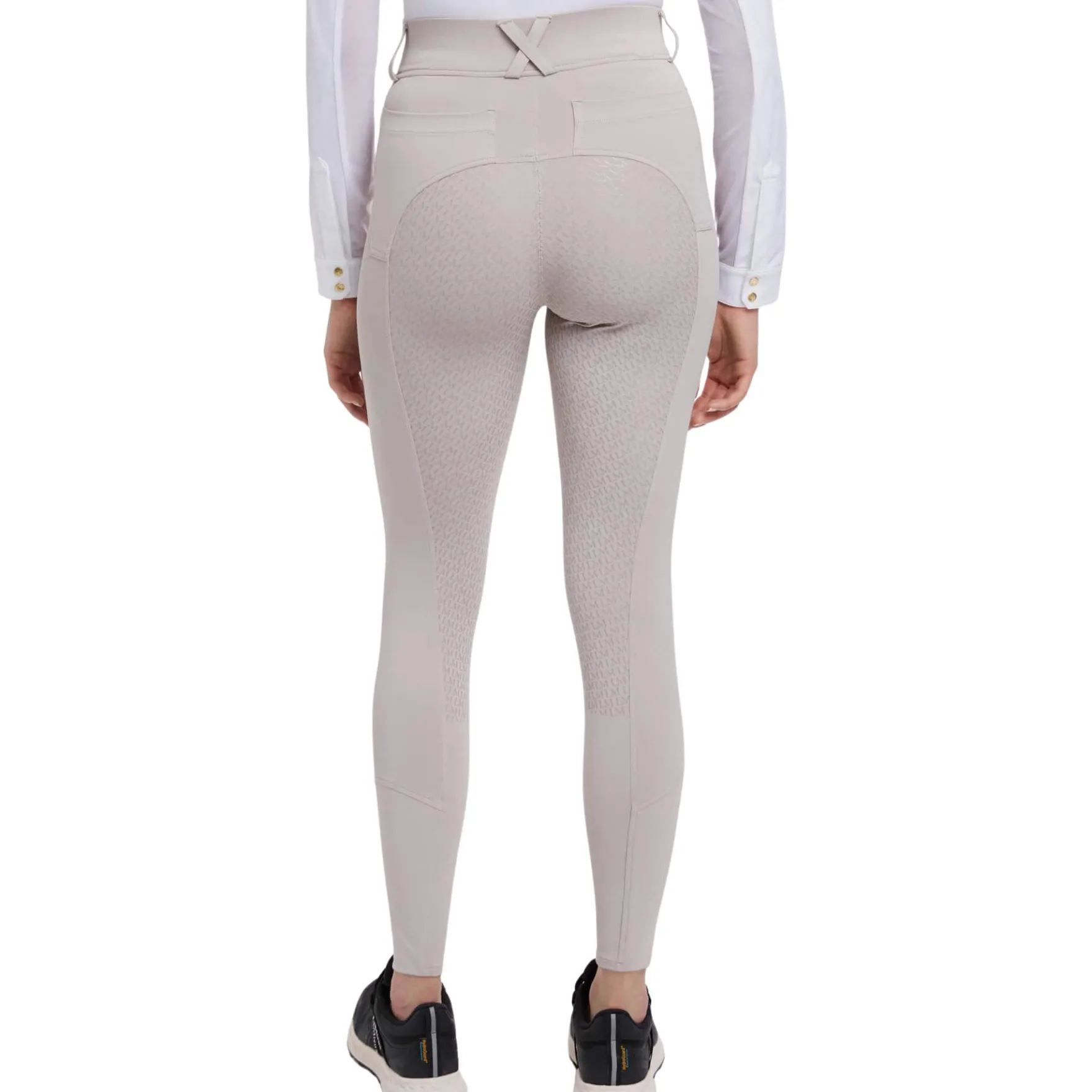 Reitleggings Damen Demi Pull On Breggings FS25, Vollbesatz, Full-Grip