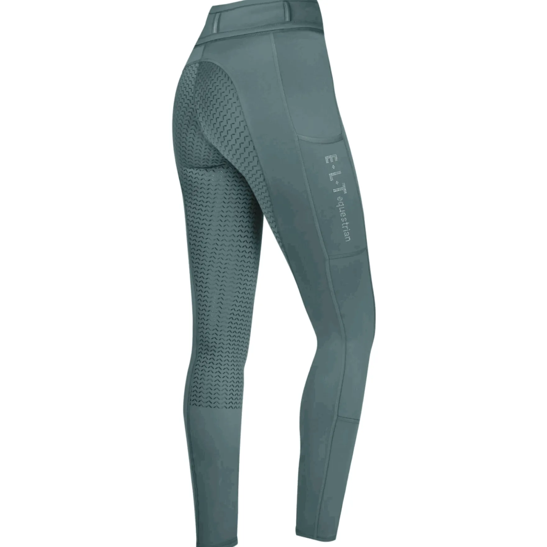 Reitleggings Damen Ella Glam FS26, Vollbesatz, Full-Grip, High Waist