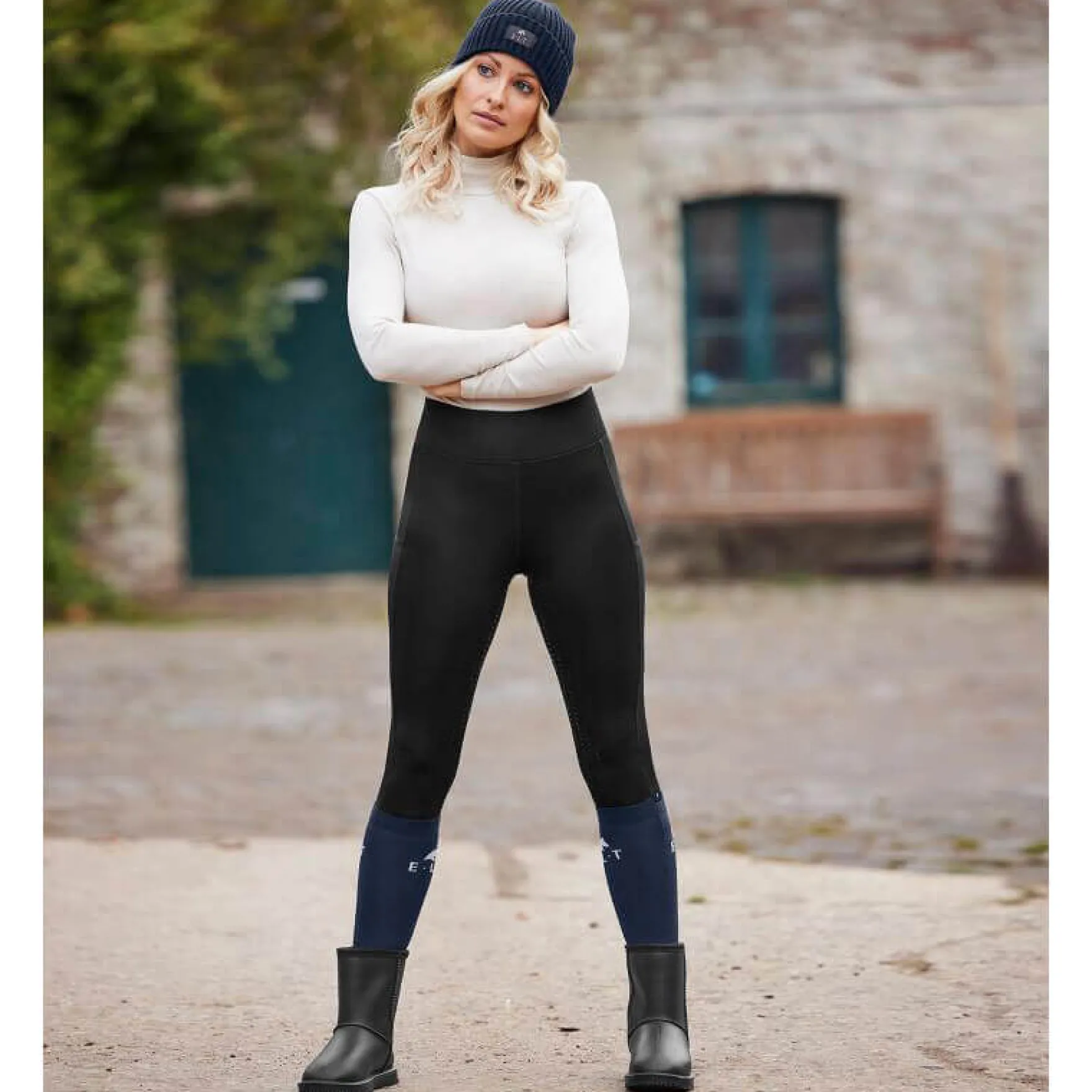 Reitleggings Damen Ella, Vollbesatz, Thermoreitleggings, Winterreitleggings