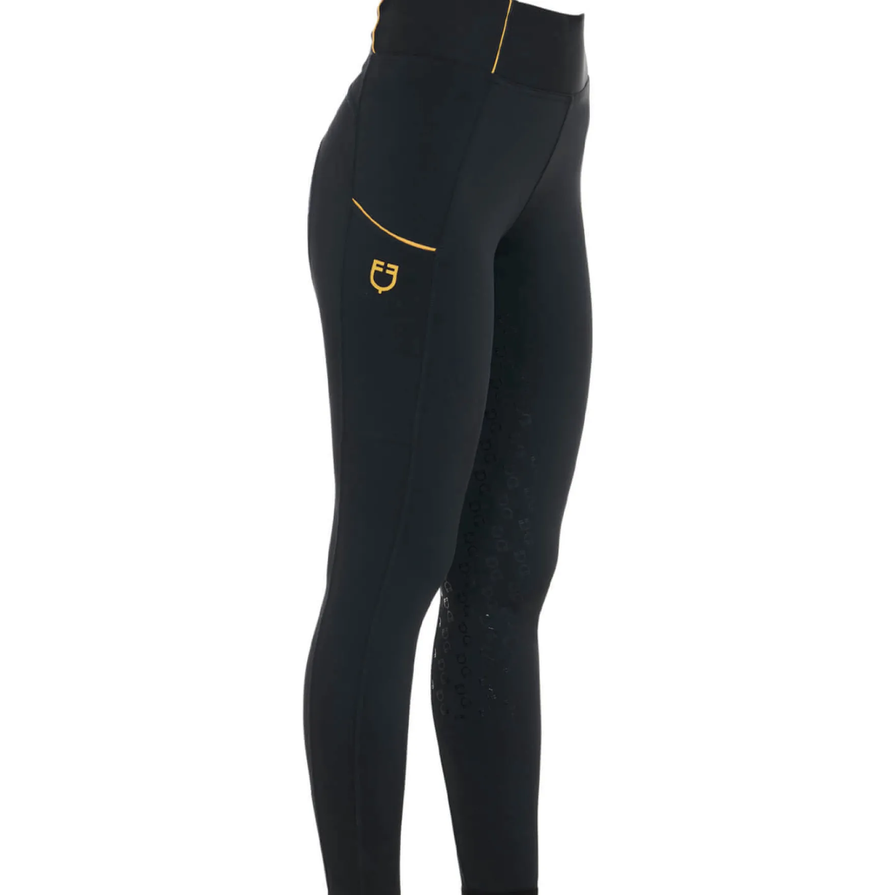 Reitleggings Damen Fleece Lining, Vollbesatz, Full-Grip, High Waist, Winterrreitleggings