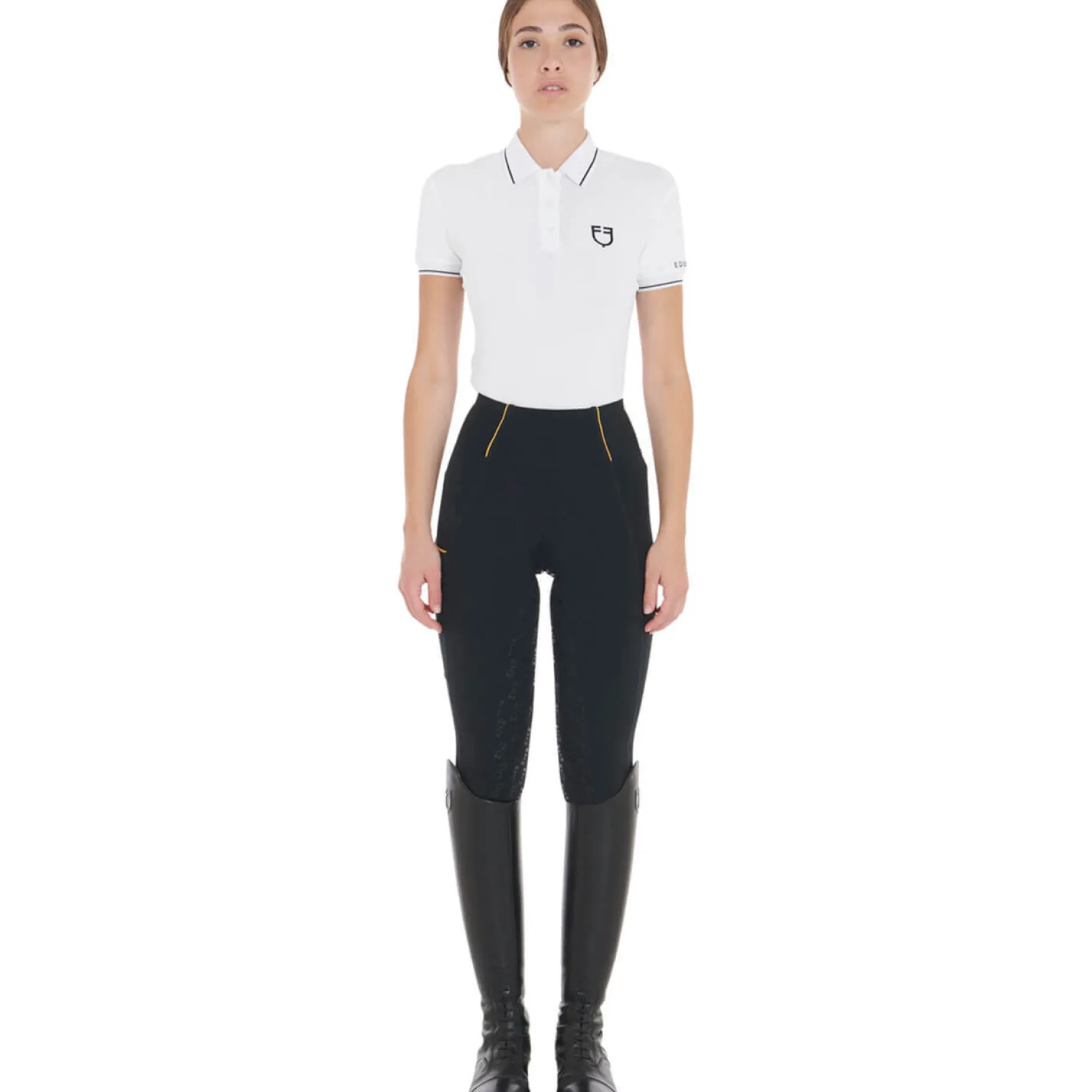 Reitleggings Damen Fleece Lining, Vollbesatz, Full-Grip, High Waist, Winterrreitleggings