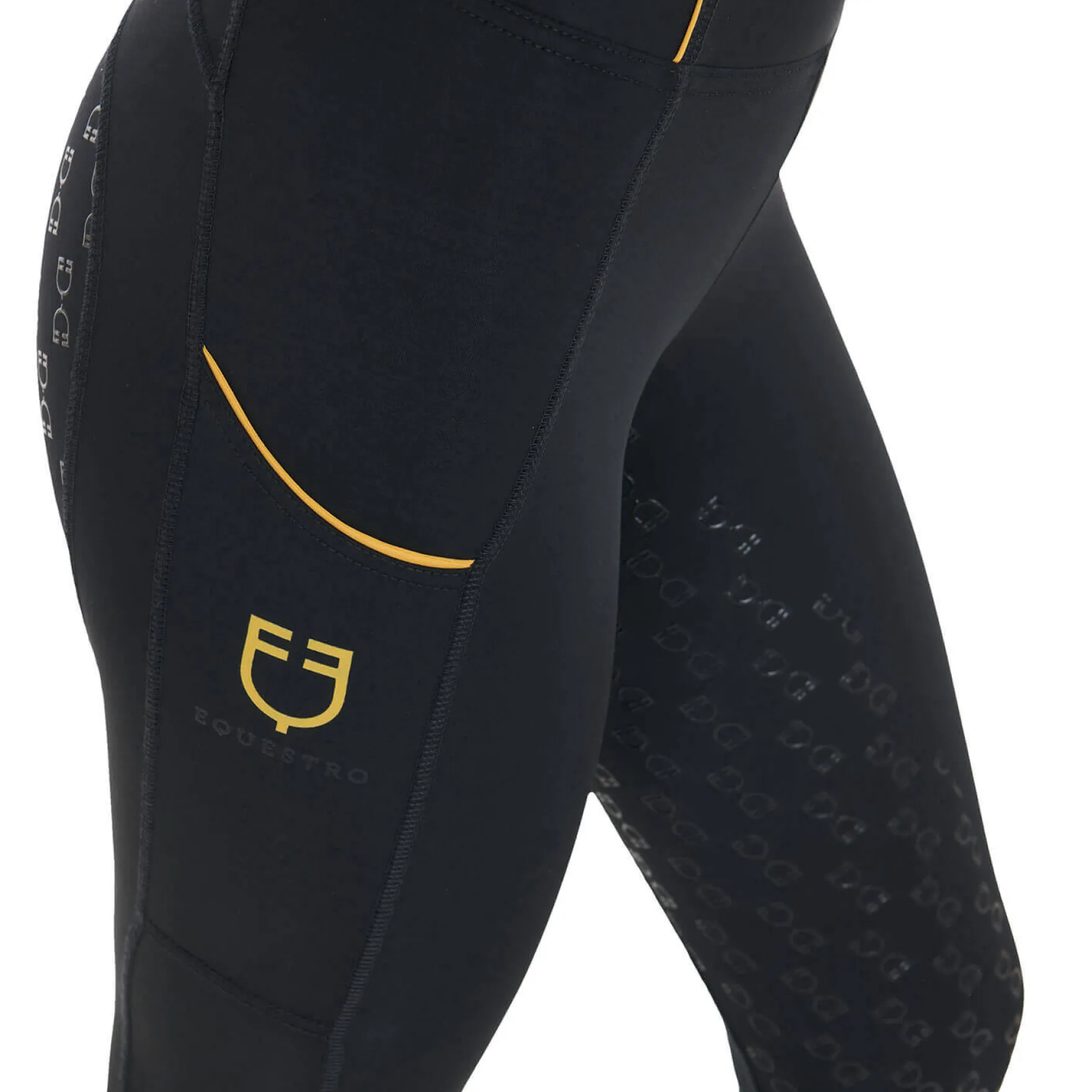 Reitleggings Damen Fleece Lining, Vollbesatz, Full-Grip, High Waist, Winterrreitleggings