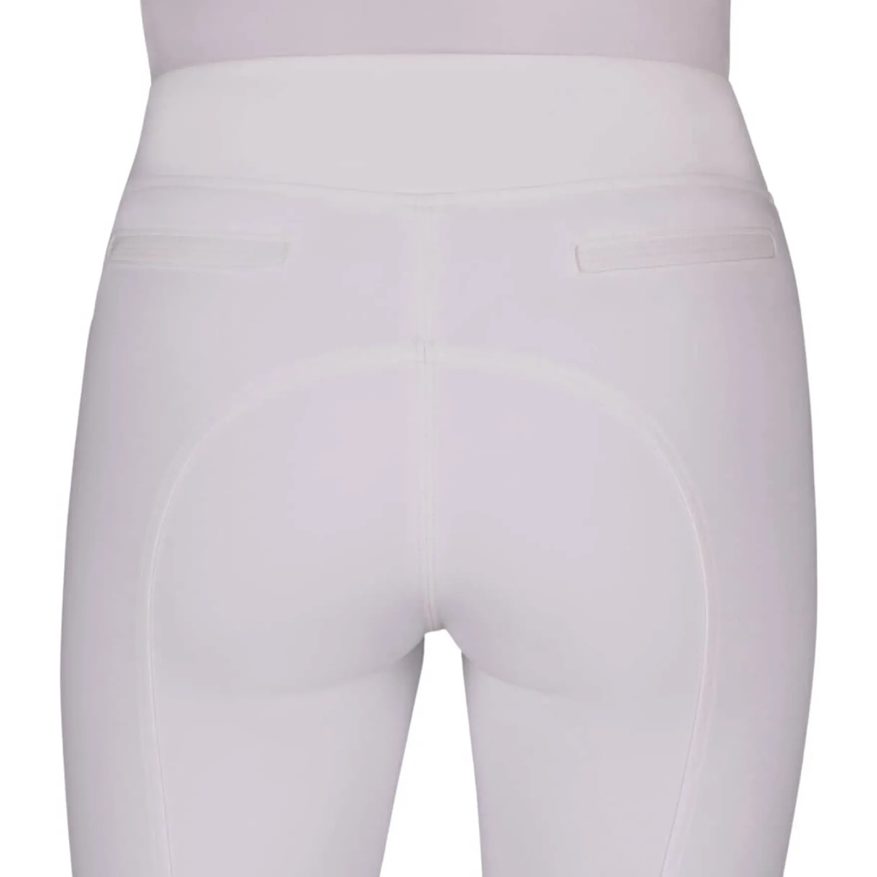 Reitleggings Damen Kae, Turnierreitleggings, Teilbesatz, Half-Grip