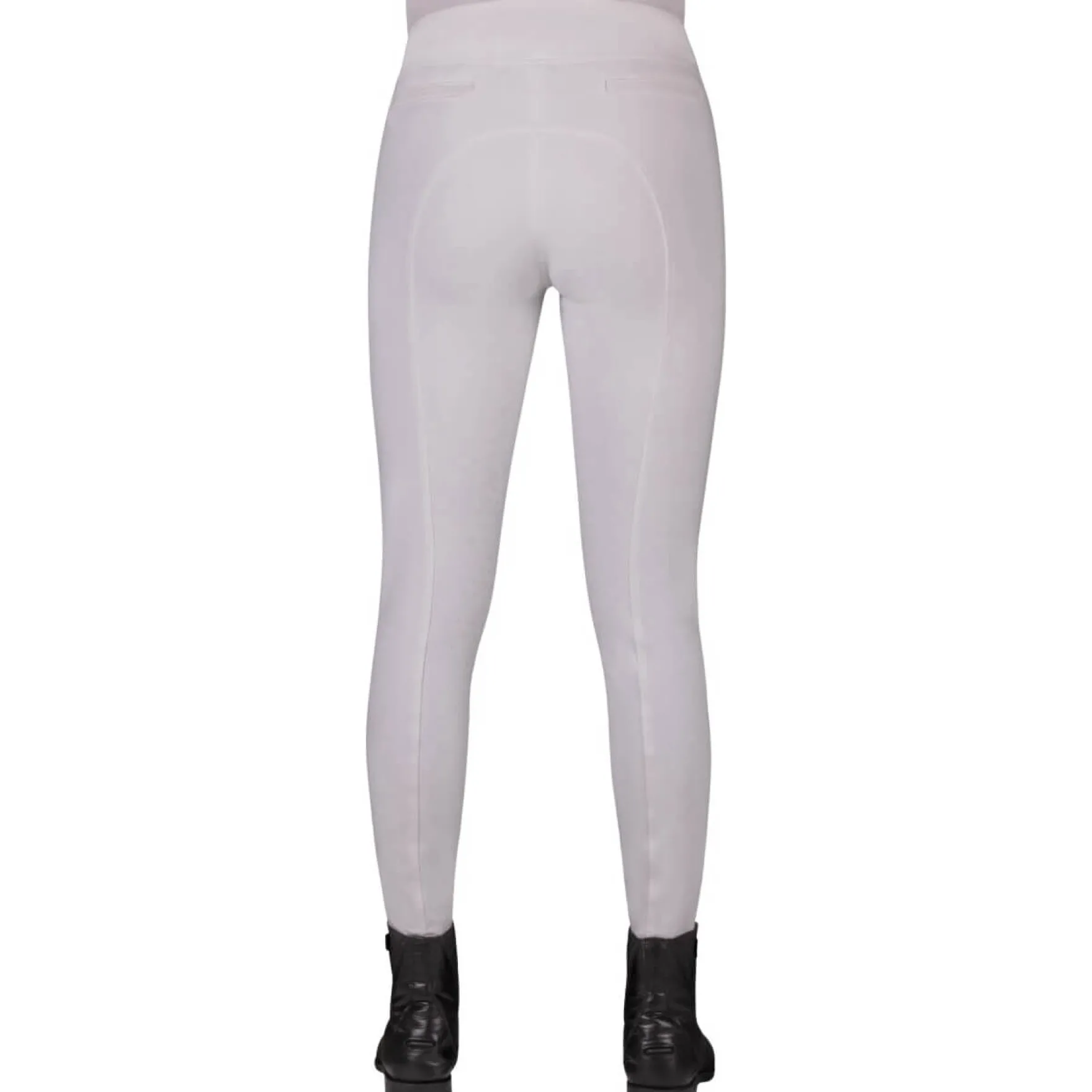 Reitleggings Damen Kae, Turnierreitleggings, Teilbesatz, Half-Grip