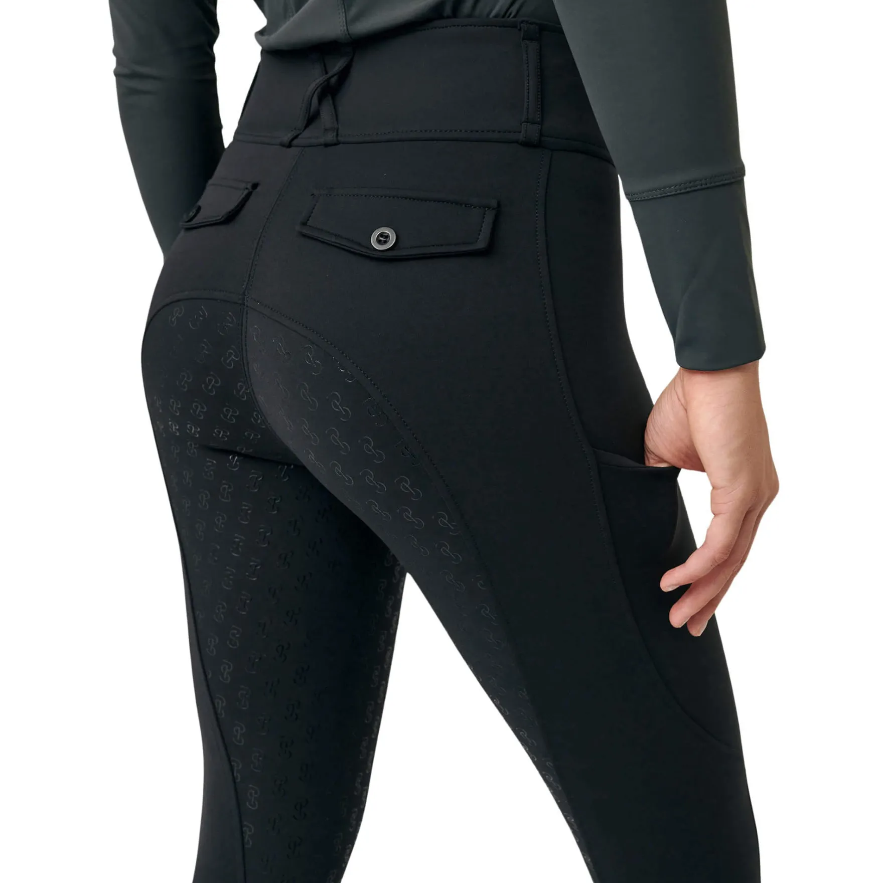 Reitleggings Damen Katja FG, Vollbesatz, Full-Grip