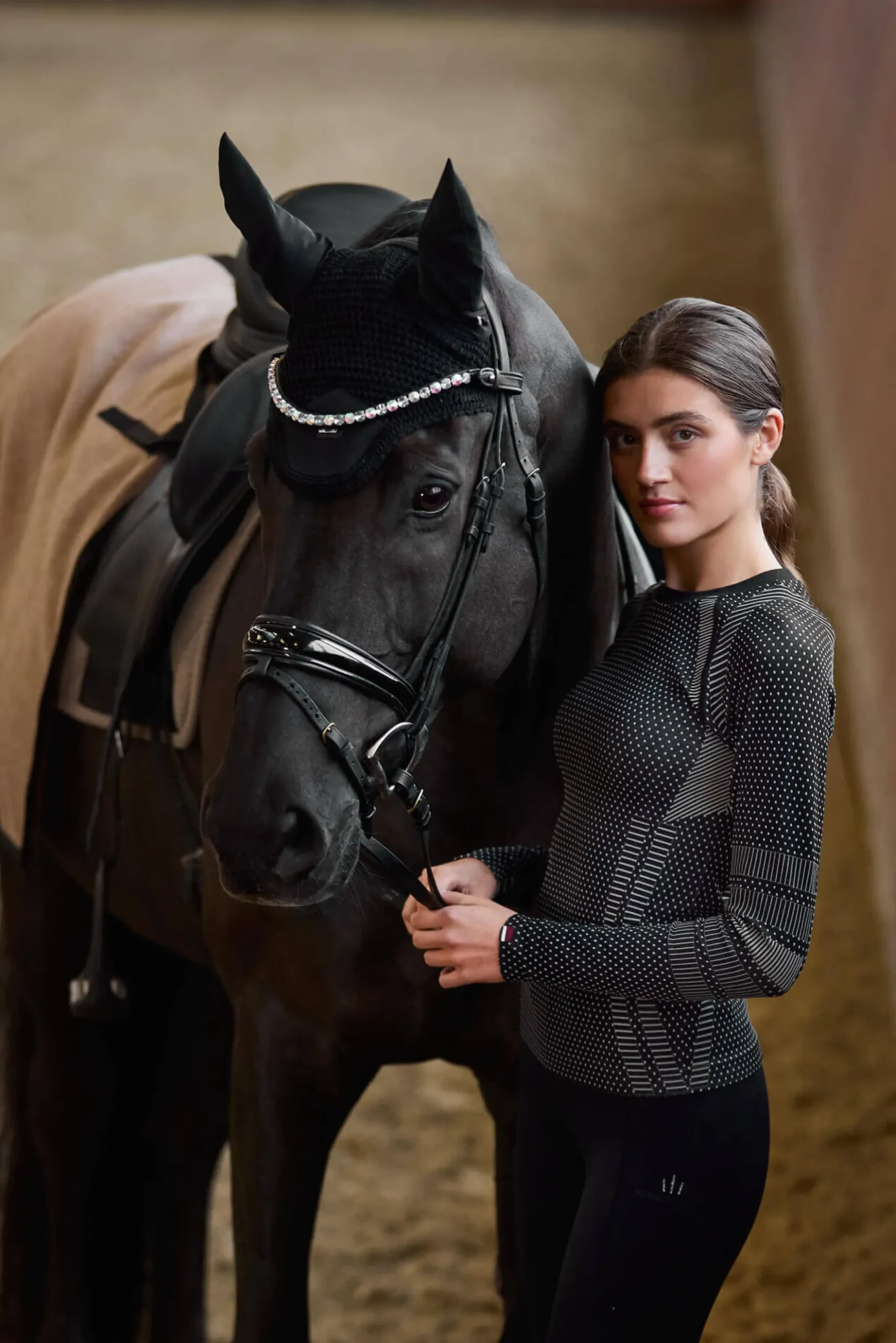 Reitleggings Damen KLAmina HW26, Vollbesatz, Full-Grip
