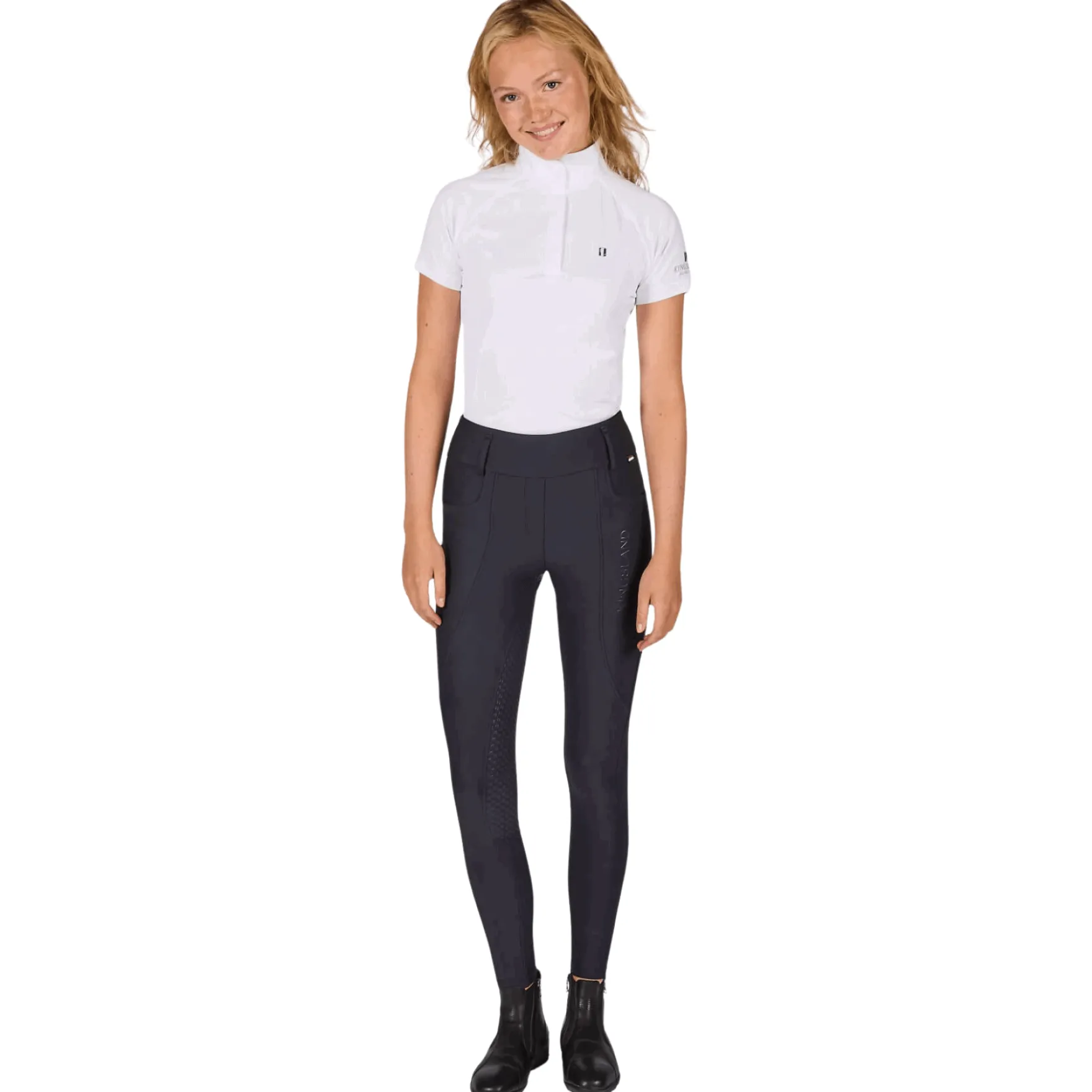 Reitleggings Damen KLKristin A-Shape HW26, Vollbesatz, Full-Grip, Kompression, High Waist