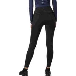 Reitleggings Damen Premium, Kompression, Kniebesatz, Knee-Grip