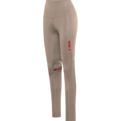 Reitleggings Damen Reggings R1 Light High Waist Winter HW26, Vollbesatz, Full-Grip