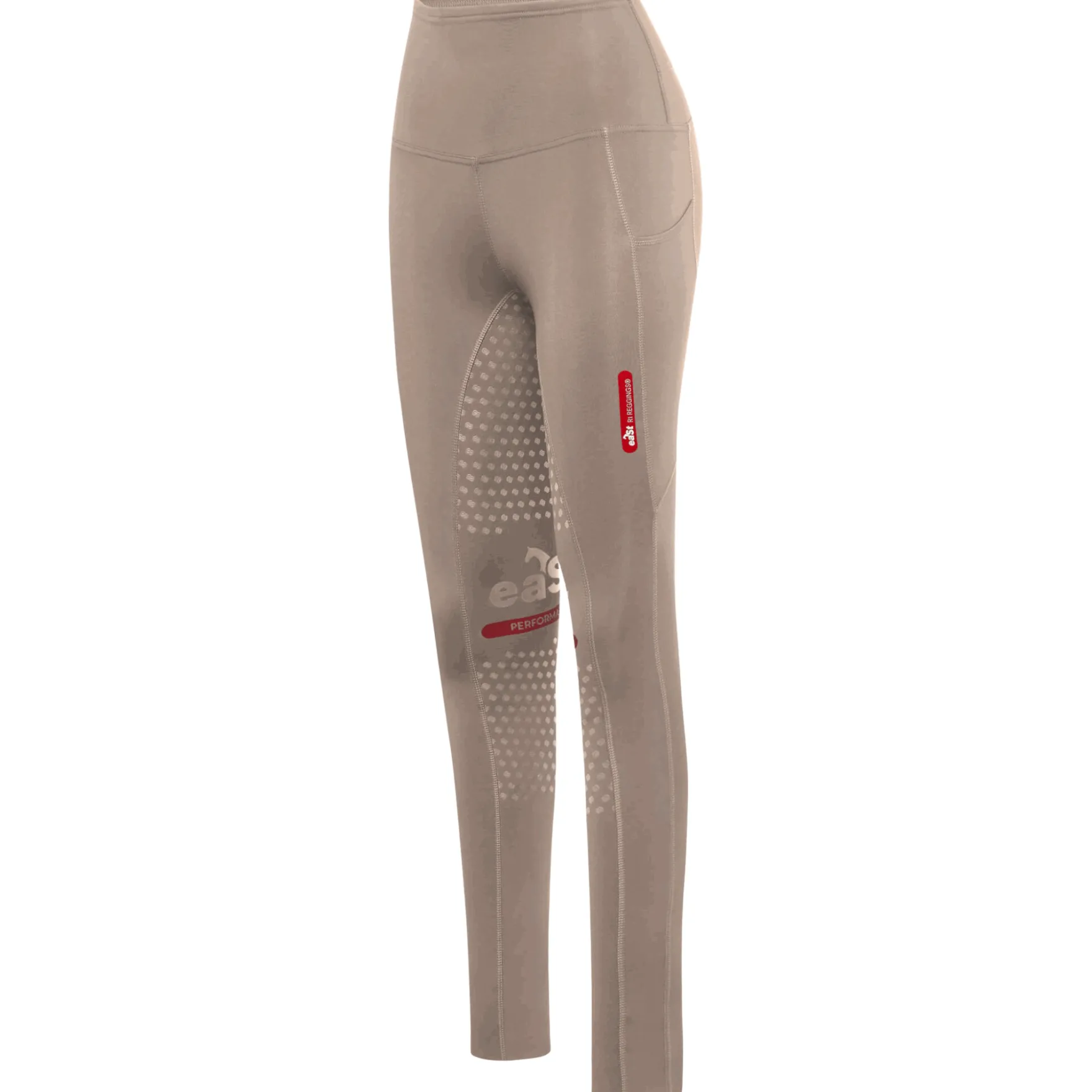Reitleggings Damen Reggings R1 Light High Waist Winter HW26, Vollbesatz, Full-Grip