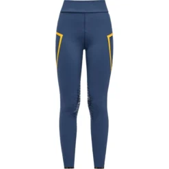 Reitleggings Damen RG HW22, Kniebesatz, Knee-Grip