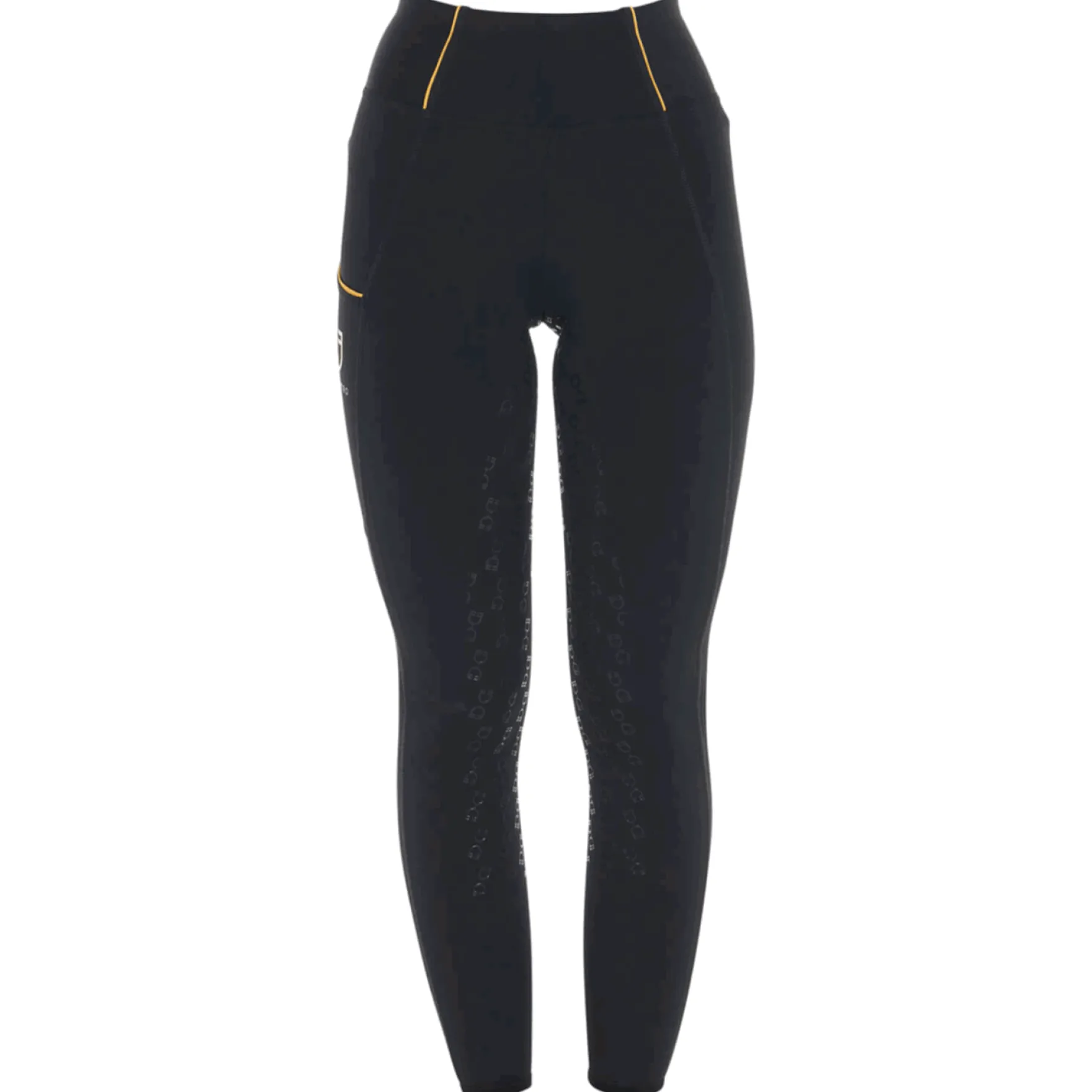 Reitleggings Damen Slim Fit Light, Vollbesatz, Full-Grip, High Waist, Sommerreithose