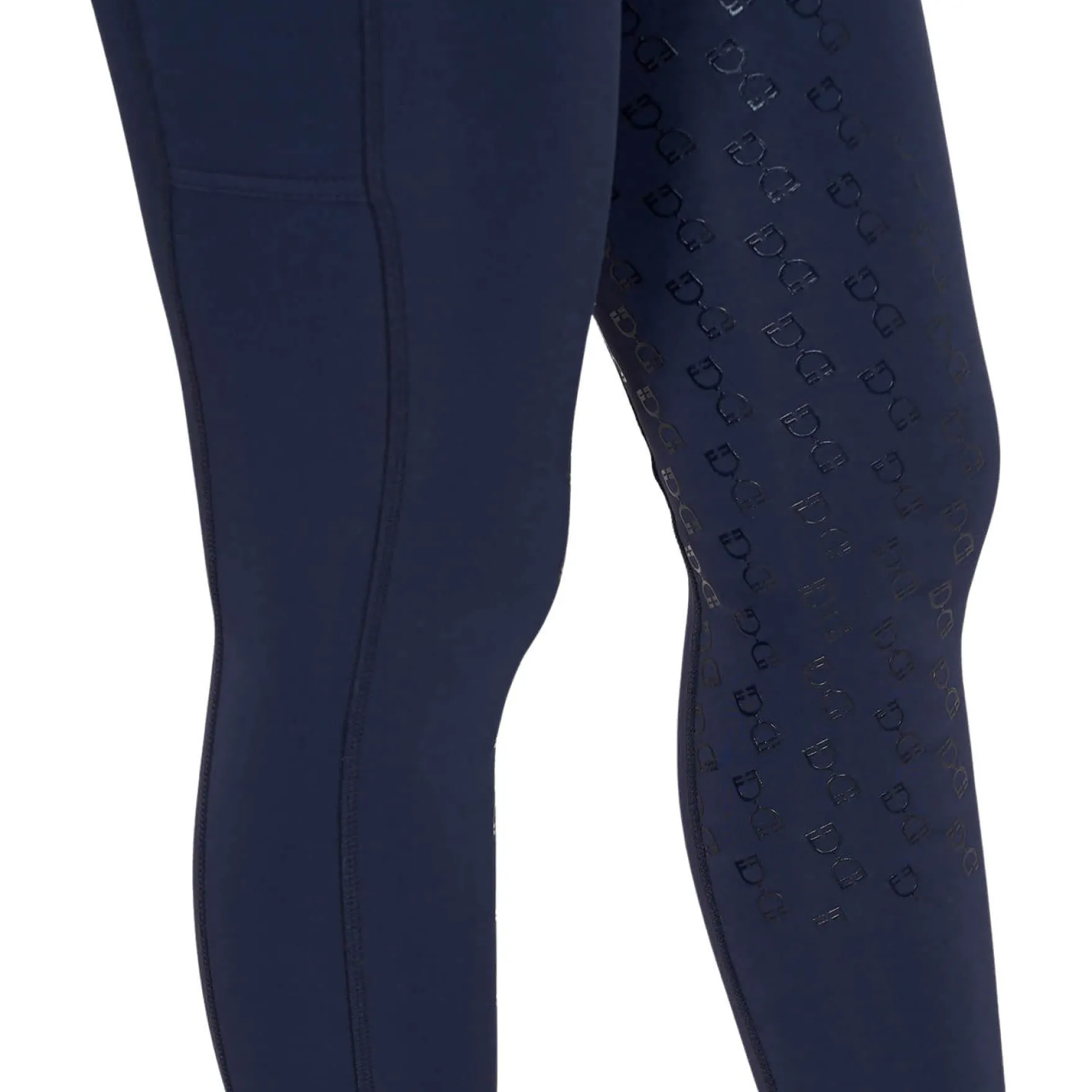 Reitleggings Damen Slim Fit Rhinestones, Vollbesatz, Full-Grip, High Waist