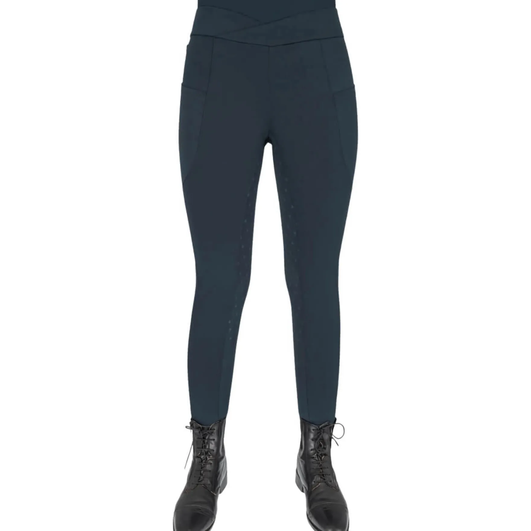 Reitleggings Damen Teddie HW25, Vollbesatz, Full-Grip