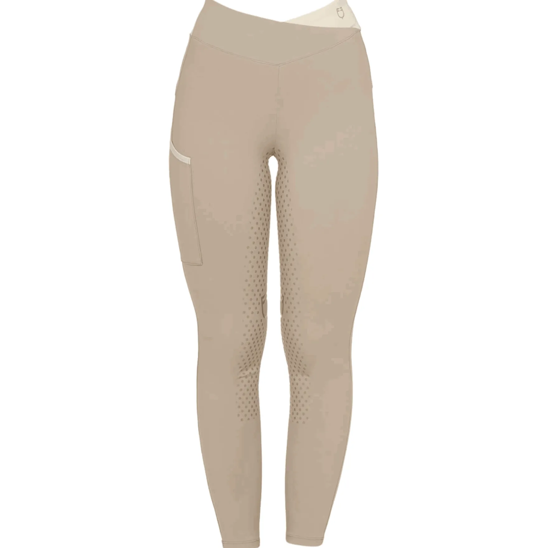 Reitleggings Damen Two Tone FS26, Vollbesatz, Full-Grip, High Waist
