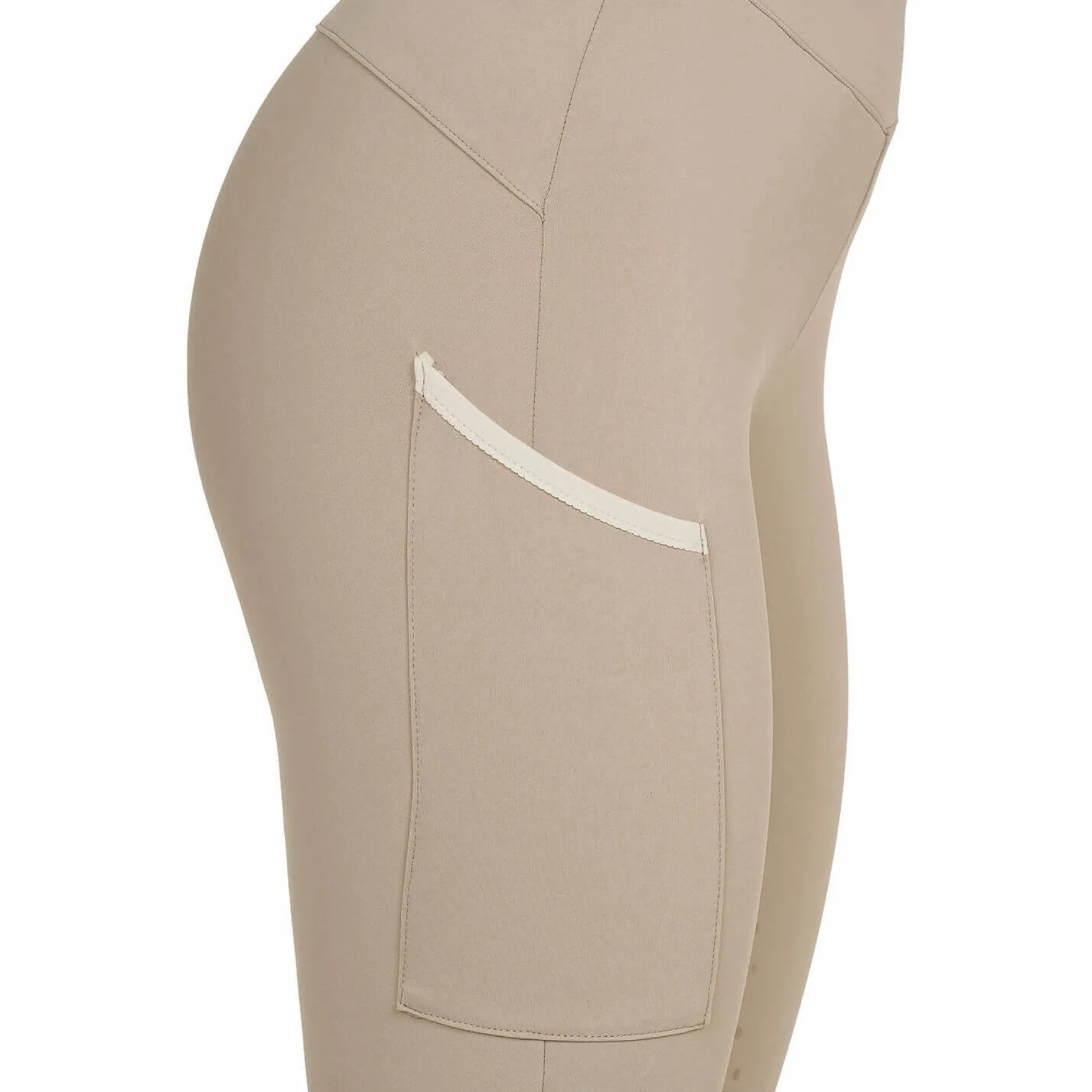Reitleggings Damen Two Tone FS26, Vollbesatz, Full-Grip, High Waist