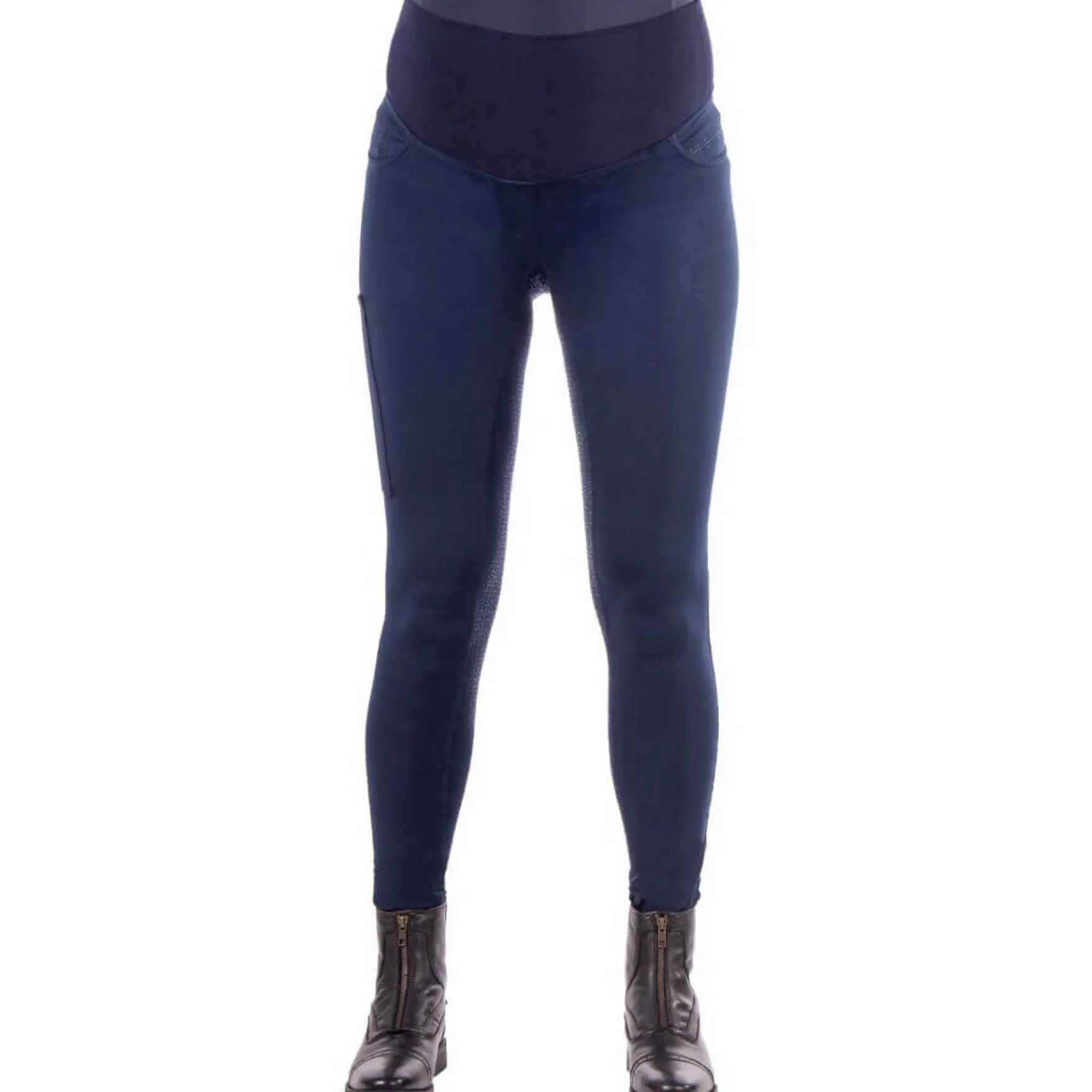 Reitleggings Damen Umstandslegging, Vollbesatz, Full-Grip