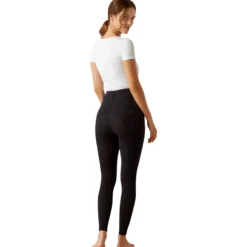 Reitleggings Damen Venture 2.0 Thermal HW25, Teilbesatz, Half-Grip, Thermoreitleggings