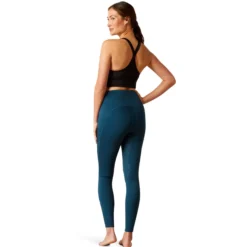 Reitleggings Damen Venture Thermal HW23, Teilbesatz, Half-Grip, Thermoreitleggings