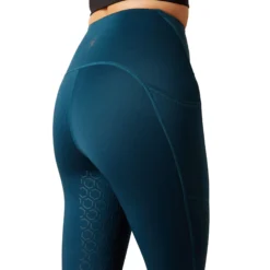 Reitleggings Damen Venture Thermal HW23, Teilbesatz, Half-Grip, Thermoreitleggings