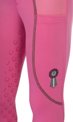 Reitleggings Kinder Claire, Vollbesatz, Full-Grip