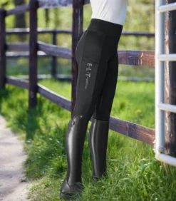 Reitleggings Kinder Ella Glam, Kinderreitleggings, Vollbesatz, Full-Grip