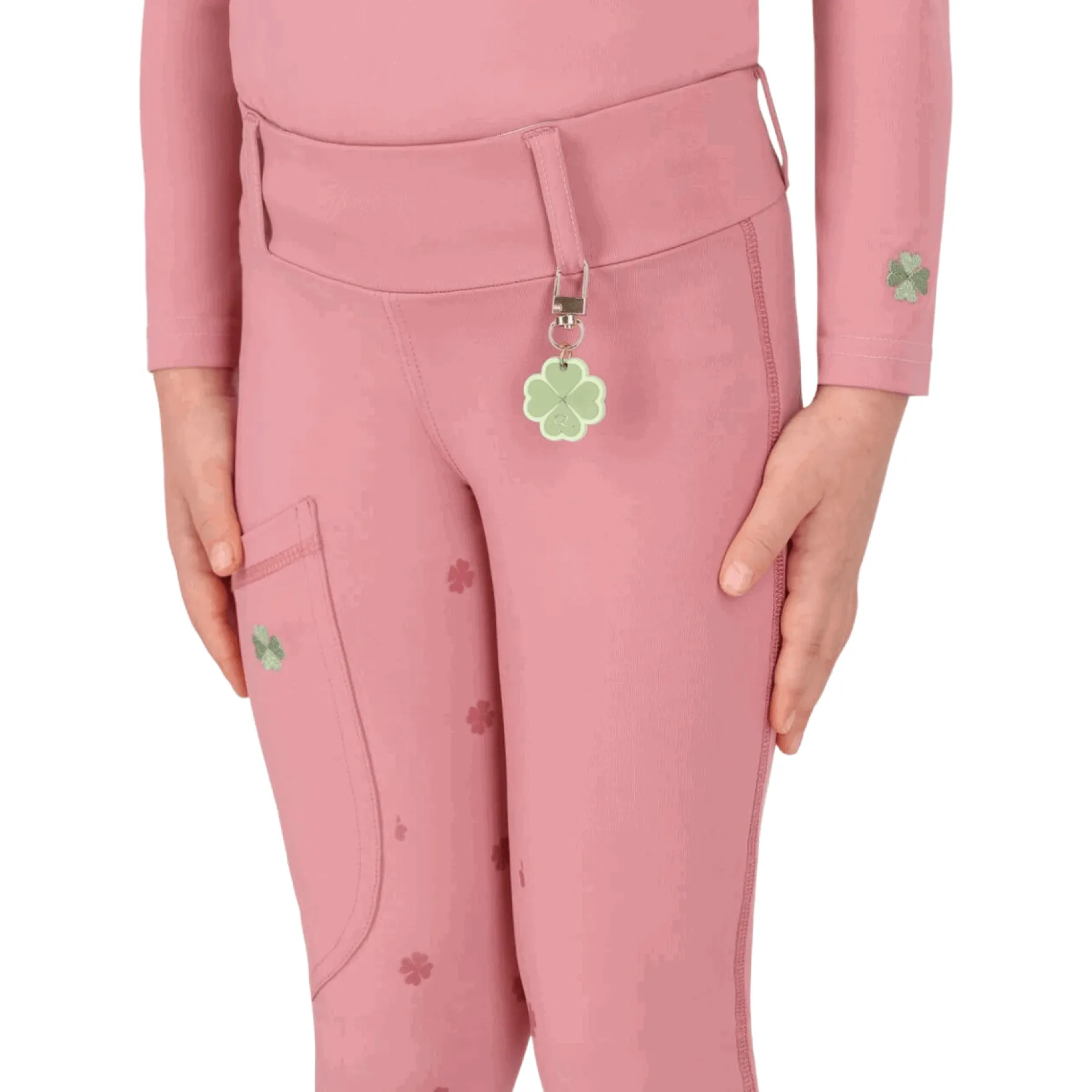 Reitleggings Kinder Lucky Start Junior, Vollbesatz, Full-Grip