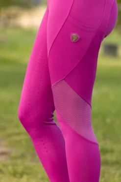Reitleggings Kinder Mesh FS26, Vollbesatz, Full-Grip, Turnierreitleggings