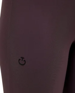 Reitleggings Kinder Perforated Stripe CT Logo, High Waist, Kniebesatz, Knee-Grip