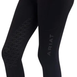Reitleggings Kinder Venture Thermal, Thermoreitleggings, Kompression, Teilbesatz, Half-Grip