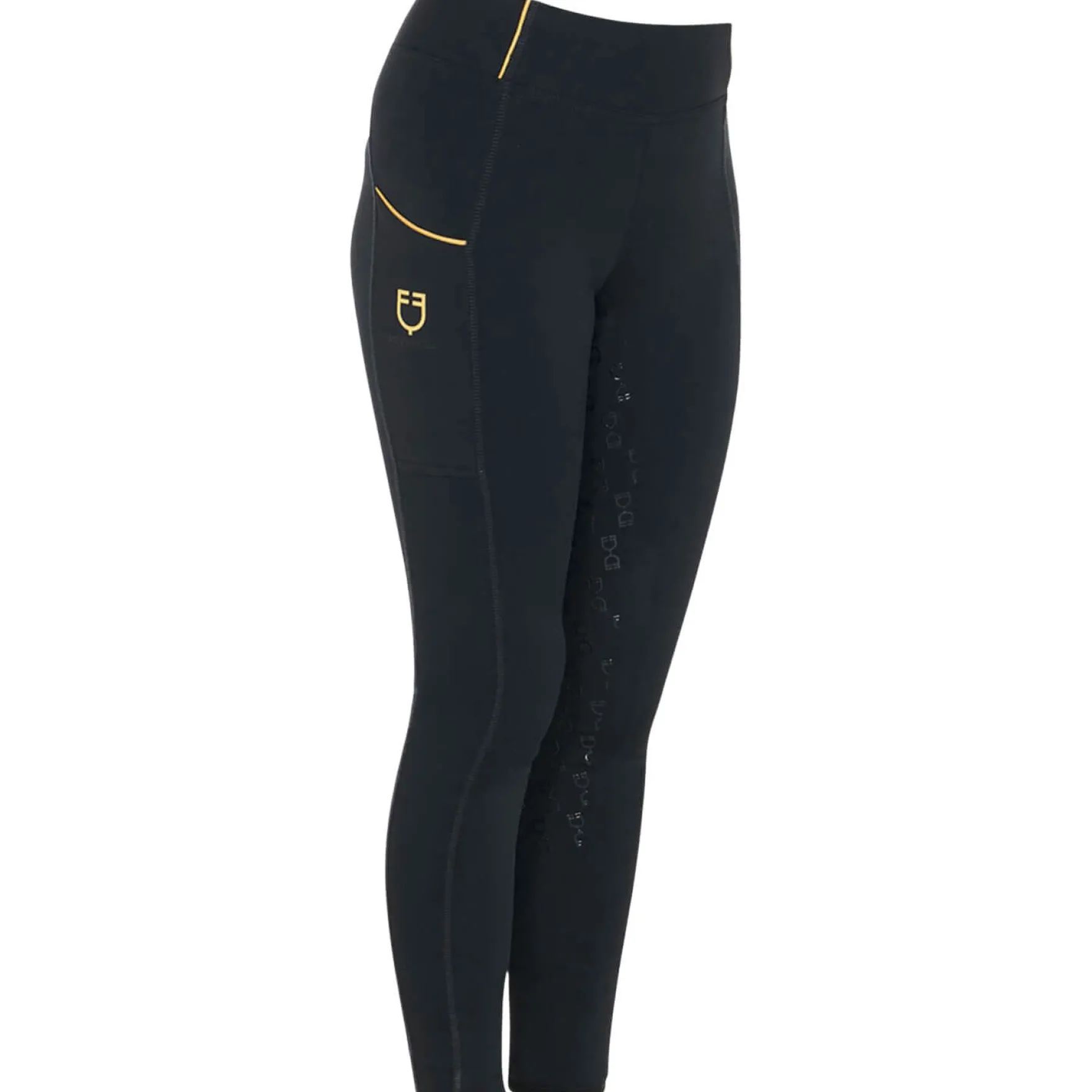 Reitleggings Mädchen Slim Fit FS26, Vollbesatz, Full-Grip, High Waist