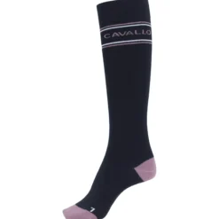 Reitsocken CAVALSYLKE Stripe Logo FS24, Kniestrümpfe