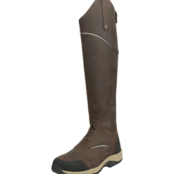 Reitstiefel Damen Field Tall GripFTX, Lederreitstiefel, Chocolate