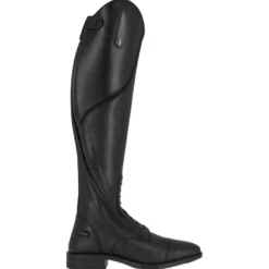 Reitstiefel Damen Tamar, Lederreitstiefel, Schwarz