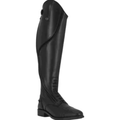 Reitstiefel Damen Tamar, Lederreitstiefel, Schwarz