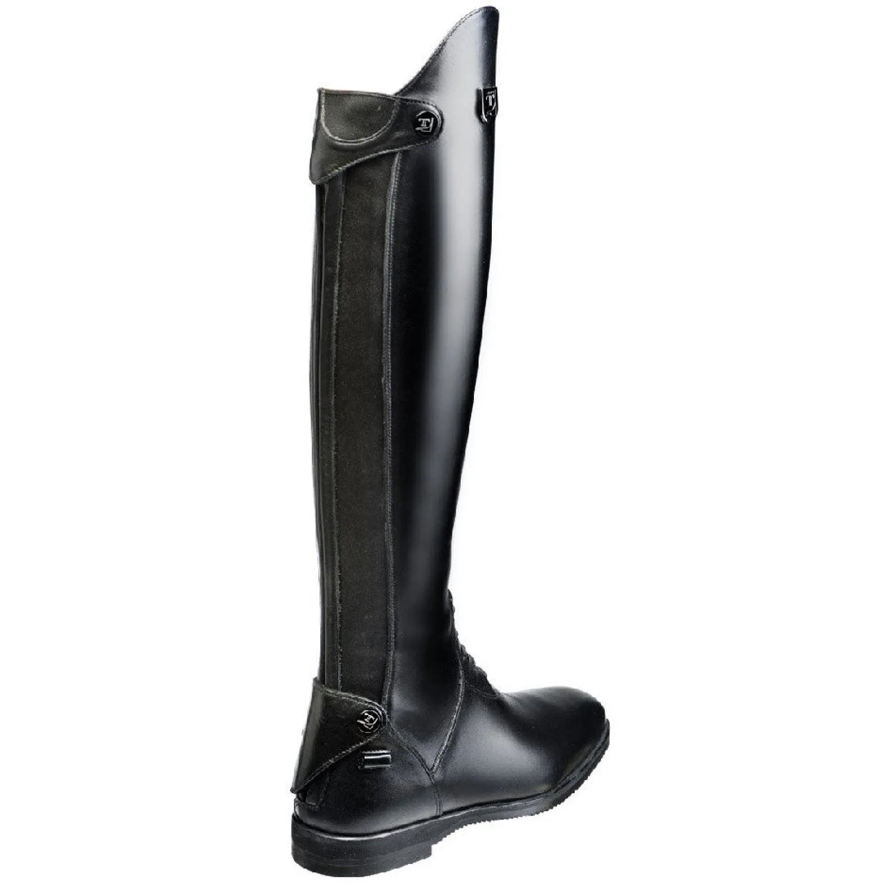 Reitstiefel Galileo, Lederreitstiefel, Damen, Herren, Schwarz
