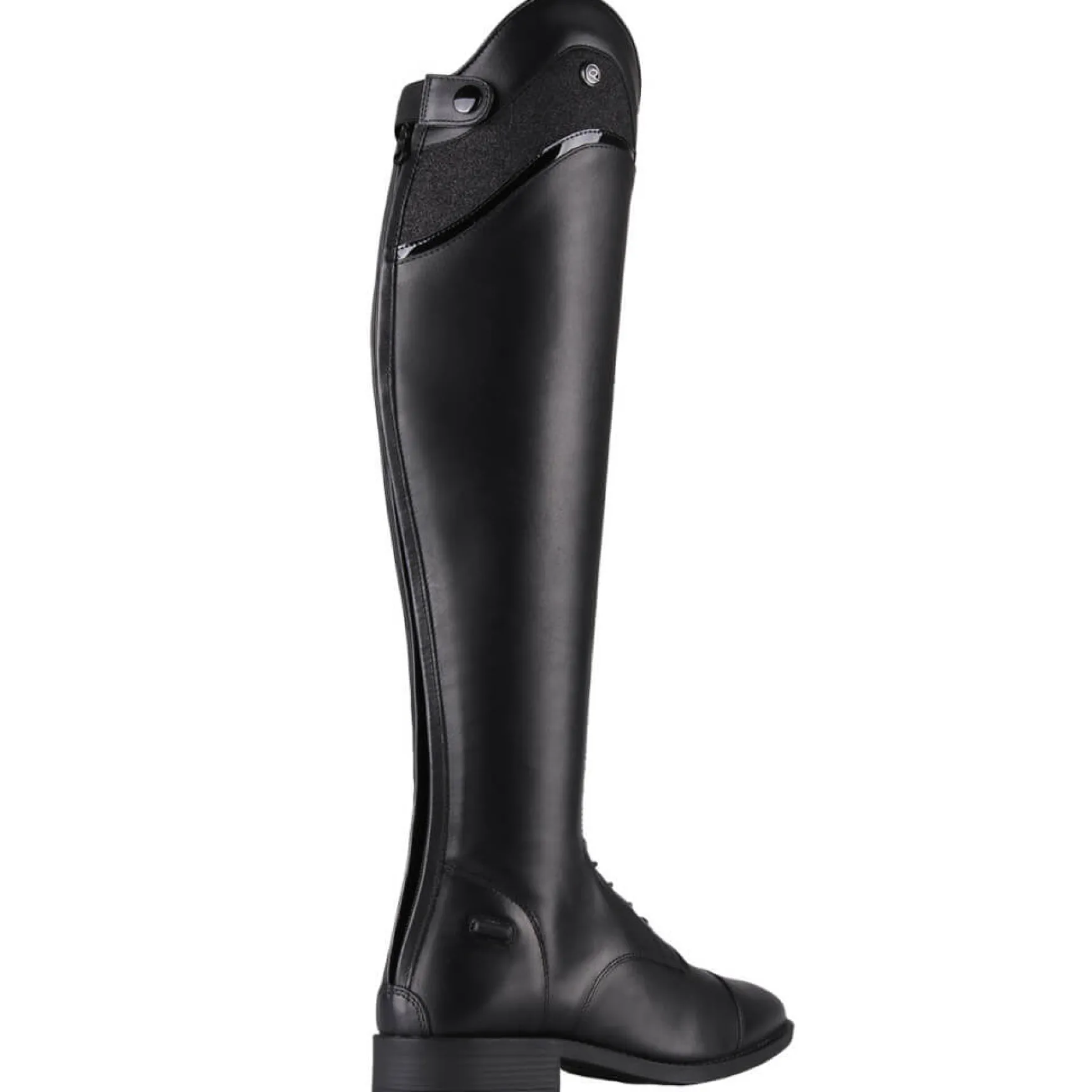 Reitstiefel Hailey Junior, Lederreitstiefel, Mädchen, Damen, Schwarz