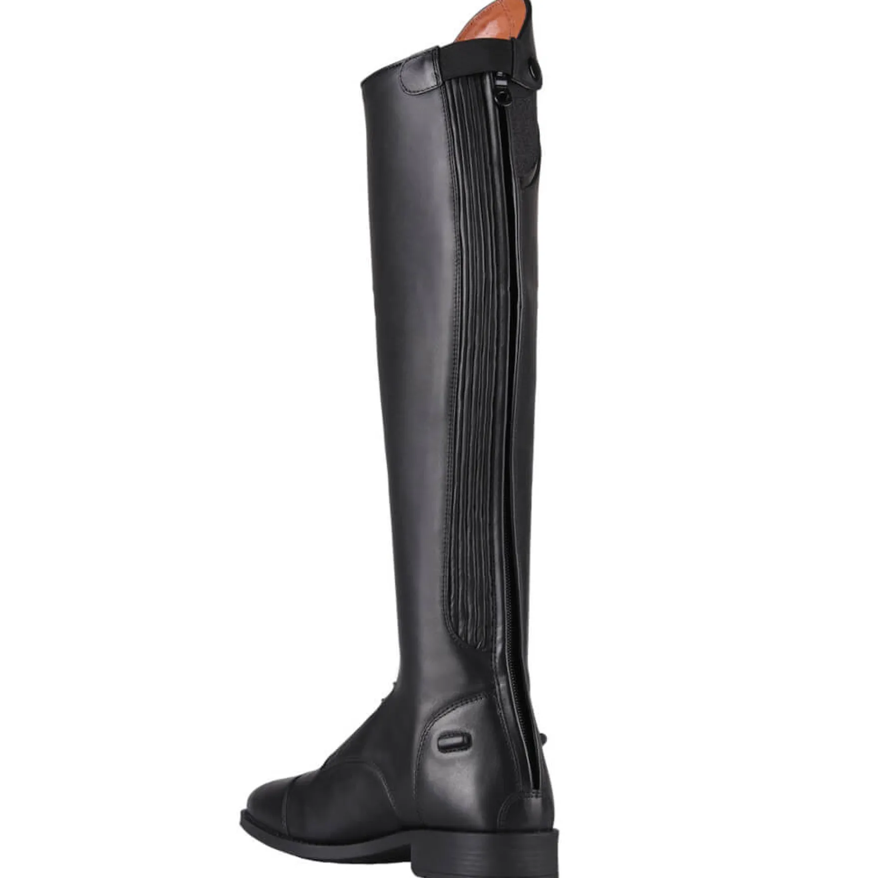 Reitstiefel Hailey Junior, Lederreitstiefel, Mädchen, Damen, Schwarz
