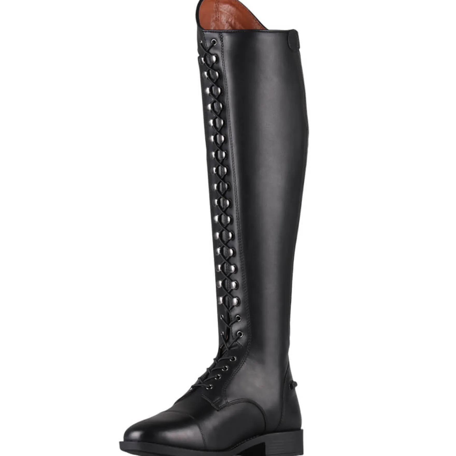 Reitstiefel Hailey Junior, Lederreitstiefel, Mädchen, Damen, Schwarz