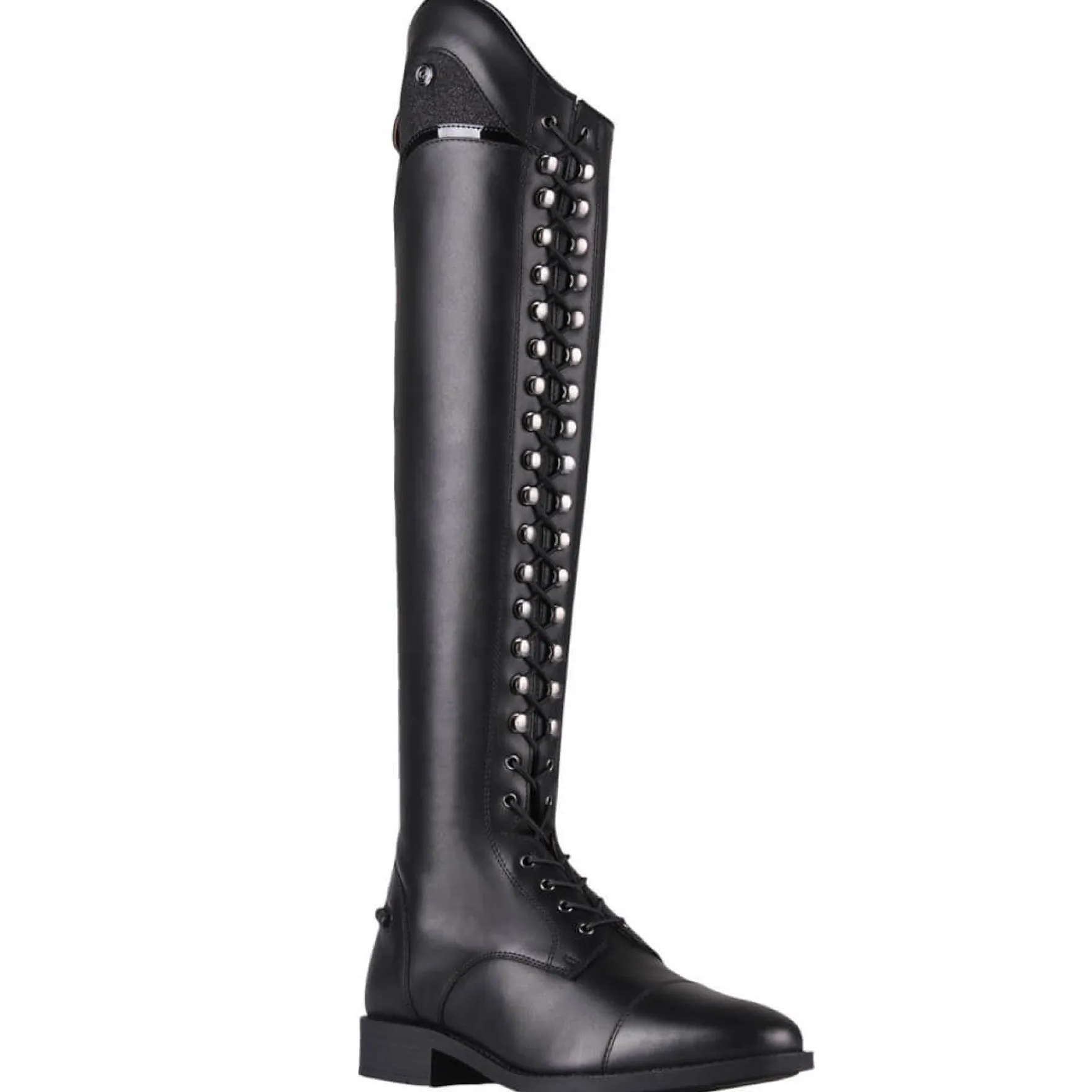Reitstiefel Hailey Junior, Lederreitstiefel, Mädchen, Damen, Schwarz