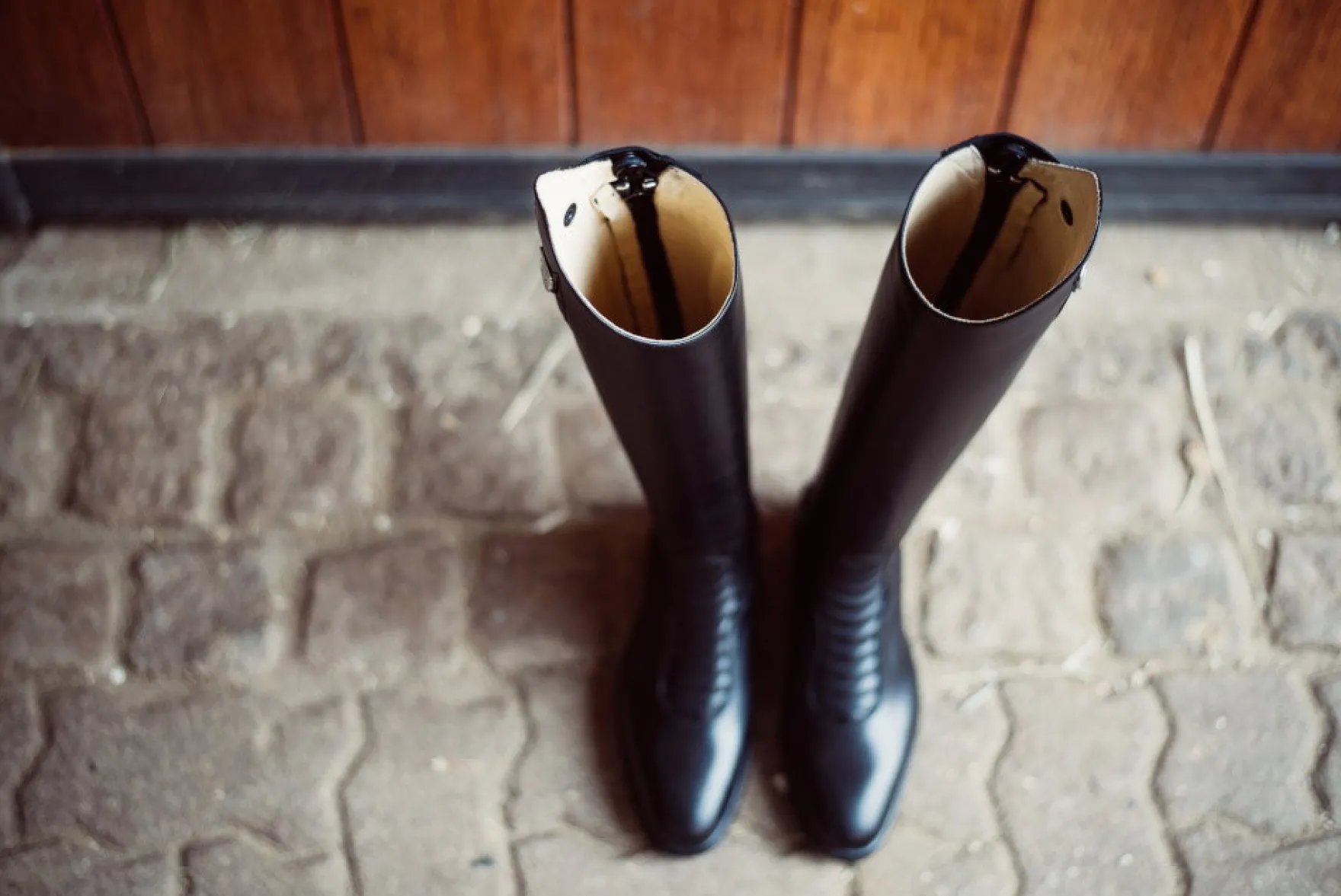 Reitstiefel Harley, Lederreitstiefel, Damen, Herren, Schwarz