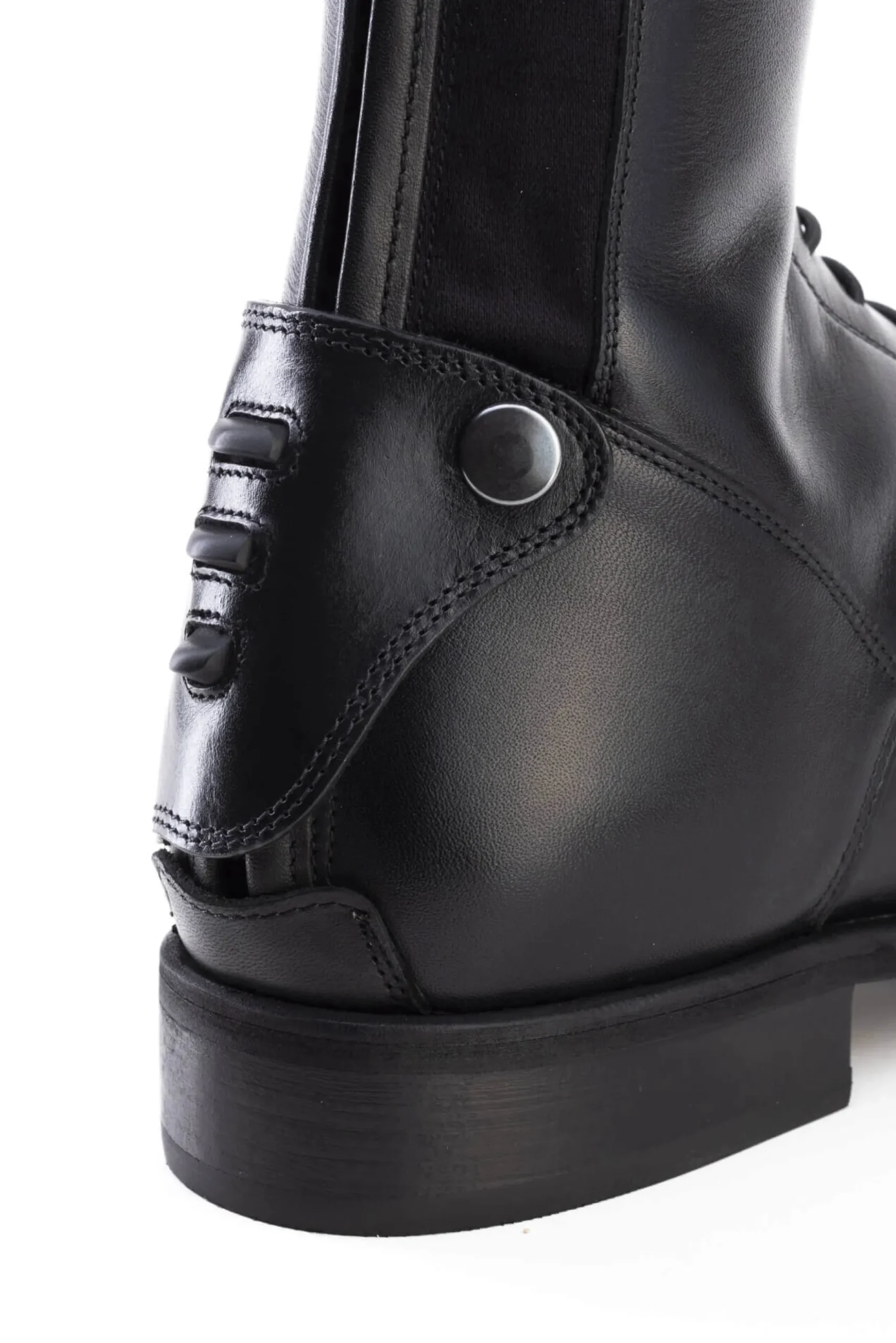 Reitstiefel Italo 02, Lederreitstiefel, Damen, Herren, Smooth Black