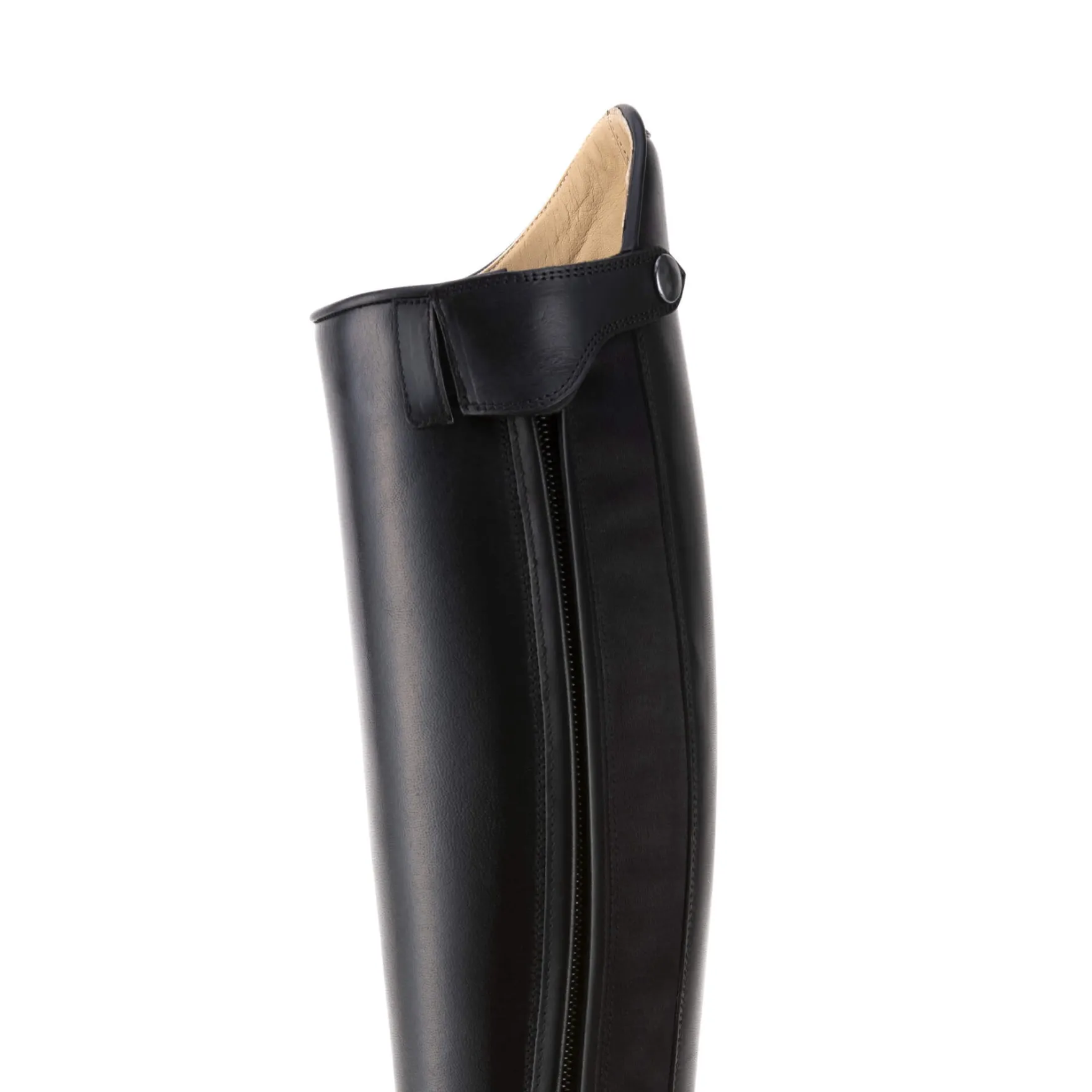 Reitstiefel Italo 02, Lederreitstiefel, Damen, Herren, Smooth Black