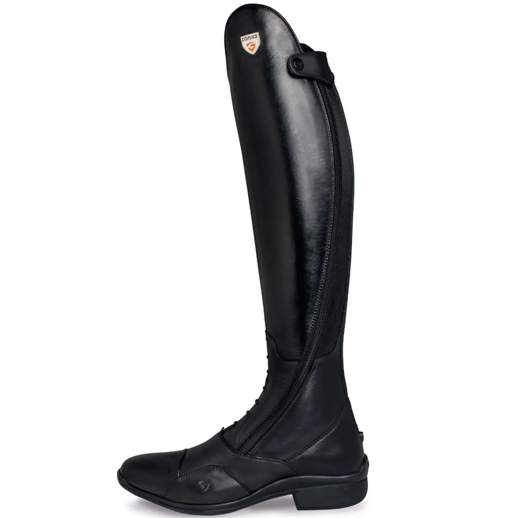 Reitstiefel Jupiter, Lederreitstiefel, Damen, Herren, Schwarz